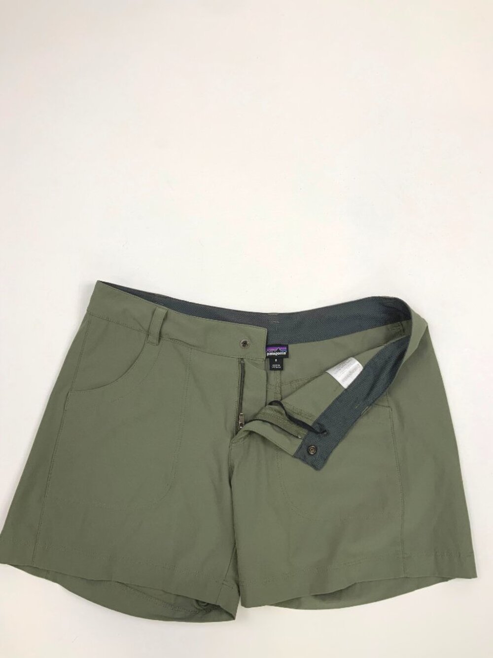 Patagonia Happy Hike Women's Shorts in Olive/Army Green Sz 6 - Picture 13 of 16